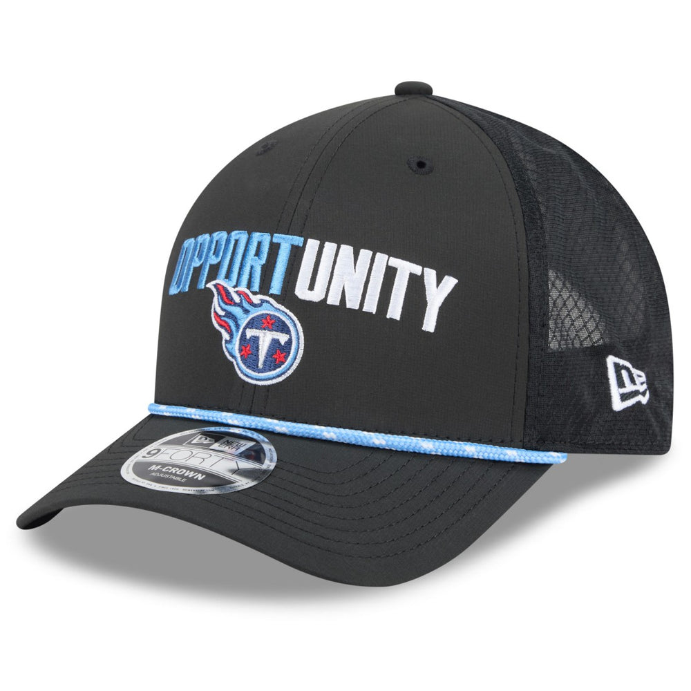 Tennessee Titans New Era 2025 Inspire Change 9FORTY M-Crown Adjustable Hat - Black - NFL