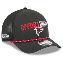 Atlanta Falcons New Era 2025 Inspire Change 9FORTY M-Crown Adjustable Hat - Black - NFL