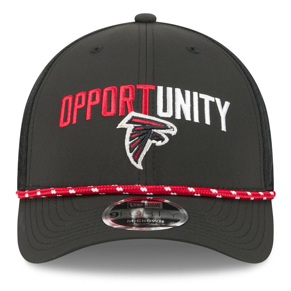 Atlanta Falcons New Era 2025 Inspire Change 9FORTY M-Crown Adjustable Hat - Black - NFL