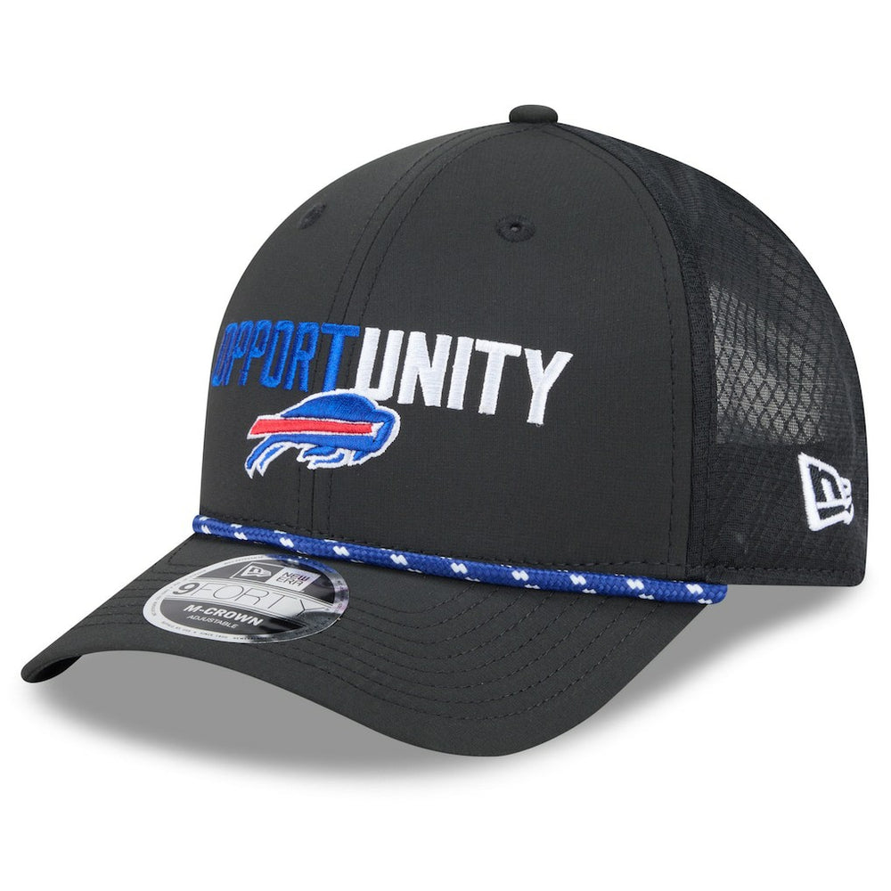Buffalo Bills New Era 2025 Inspire Change 9FORTY M-Crown Adjustable Hat - Black - NFL