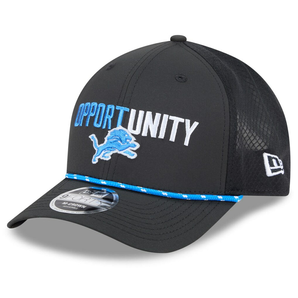 Detroit Lions New Era 2025 Inspire Change 9FORTY M-Crown Adjustable Hat - Black - NFL