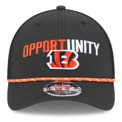 Cincinnati Bengals New Era 2025 Inspire Change 9FORTY M-Crown Adjustable Hat - Black - NFL