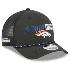 Denver Broncos New Era 2025 Inspire Change 9FORTY M-Crown Adjustable Hat - Black - NFL