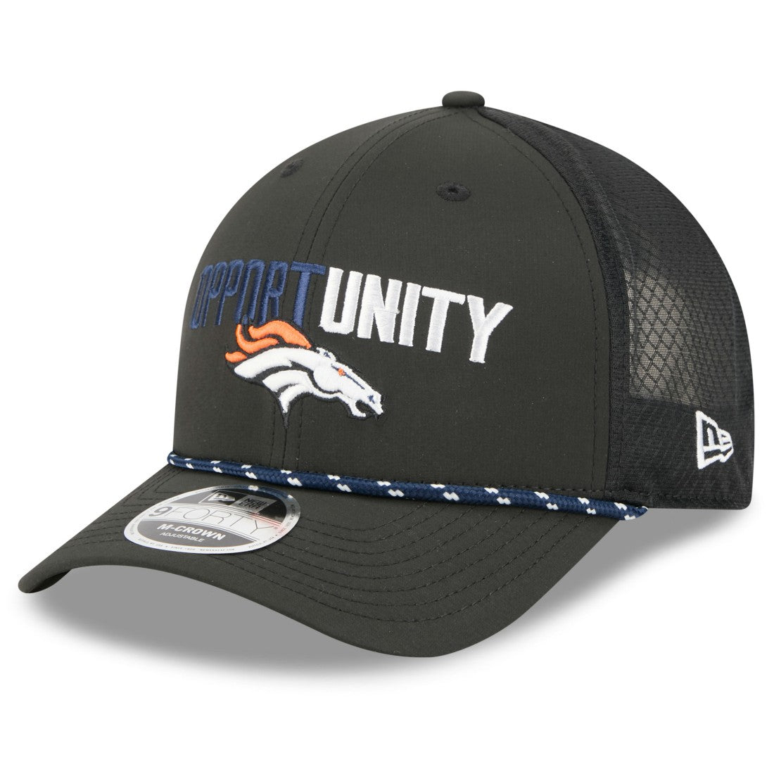 Denver Broncos New Era 2025 Inspire Change 9FORTY M-Crown Adjustable Hat - Black - NFL