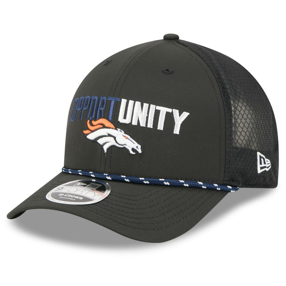 Denver Broncos New Era 2025 Inspire Change 9FORTY M-Crown Adjustable Hat - Black - NFL