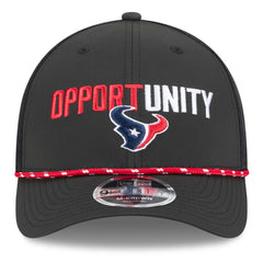 Houston Texans New Era 2025 Inspire Change 9FORTY M-Crown Adjustable Hat - Black - NFL