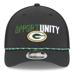 Green Bay Packers New Era 2025 Inspire Change 9FORTY M-Crown Adjustable Hat - Black - NFL
