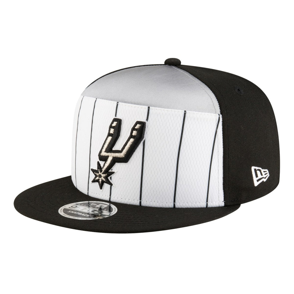 New Era San Antonio Spurs Youth 2025 NBA Tip Off Split Panel 9FIFTY Snapback Hat White/Black