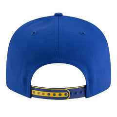 New Era Golden State Warriors Youth 2025 NBA Tip Off Split Panel 9FIFTY Snapback Hat White/Royal
