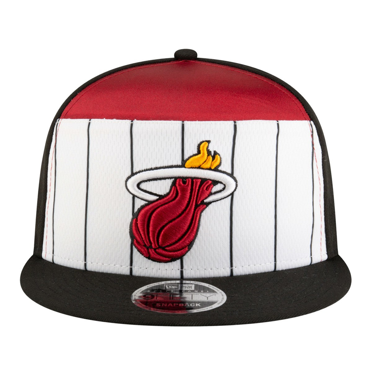 New Era Miami Heat Youth 2025 NBA Tip Off Split Panel 9FIFTY Snapback Hat White/Black