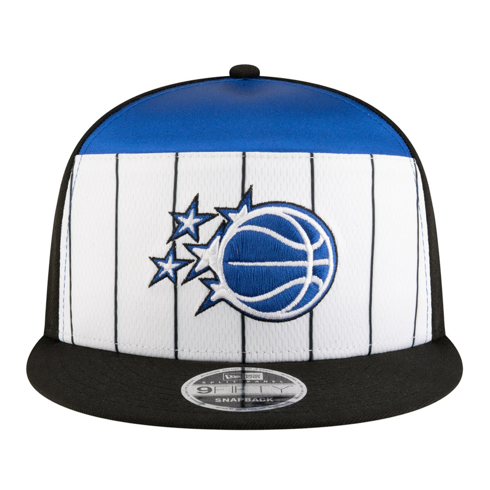 New Era Orlando Magic Youth 2025 NBA Tip Off Split Panel 9FIFTY Snapback Hat White/Black
