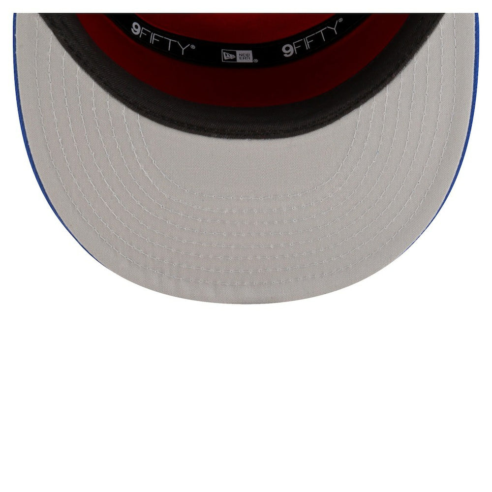 New Era Philadelphia 76ers Youth 2025 NBA Tip Off Split Panel 9FIFTY Snapback Hat White/Blue