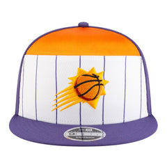New Era Phoenix Suns Youth 2025 NBA Tip Off Split Panel 9FIFTY Snapback Hat White/Purple