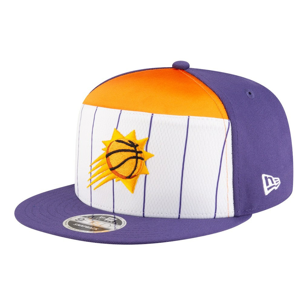 New Era Phoenix Suns Youth 2025 NBA Tip Off Split Panel 9FIFTY Snapback Hat White/Purple