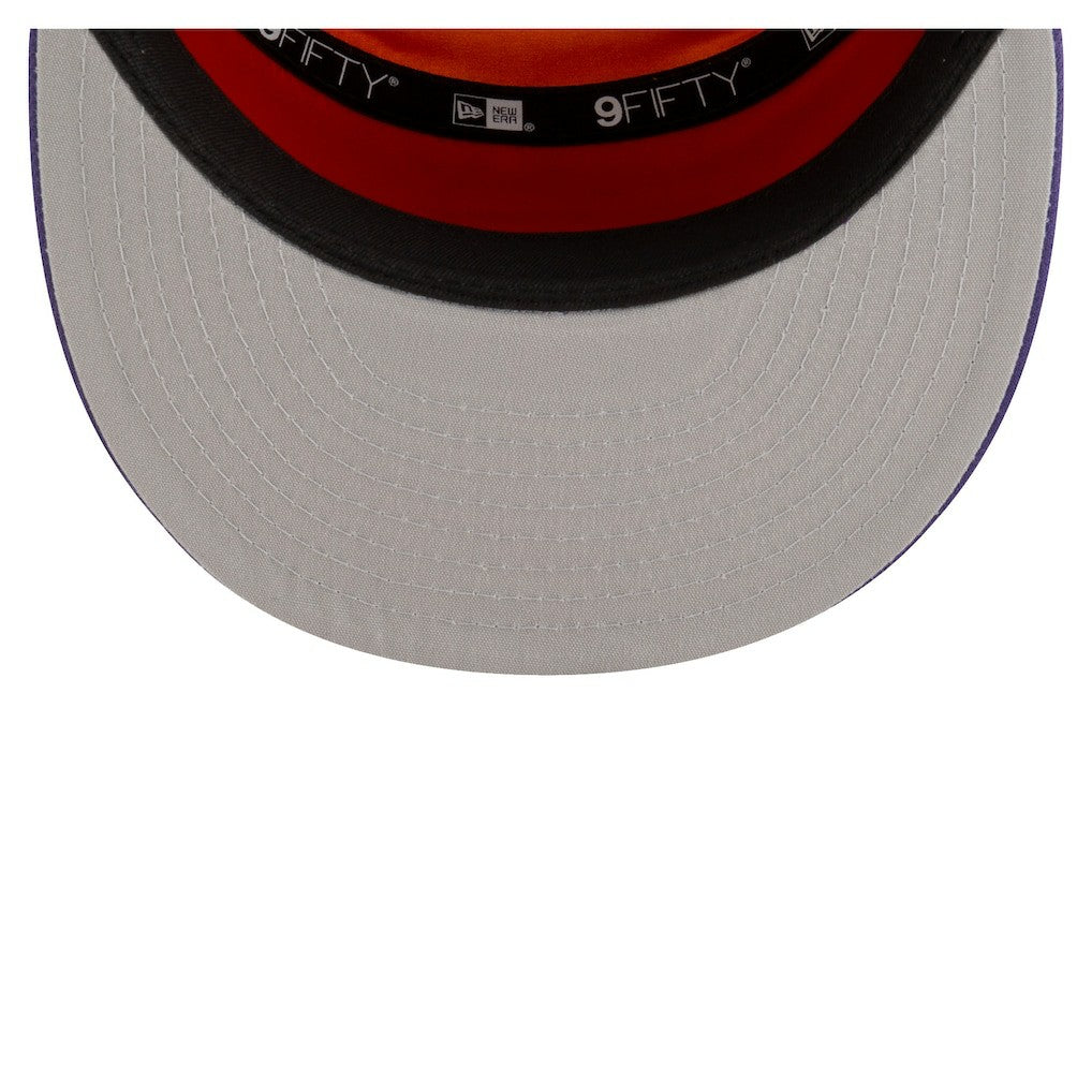 New Era Phoenix Suns Youth 2025 NBA Tip Off Split Panel 9FIFTY Snapback Hat White/Purple