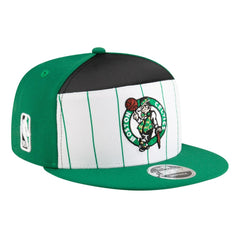 New Era Boston Celtics Youth 2025 NBA Tip Off Split Panel 9FIFTY Snapback Hat White/Kelly Green