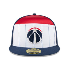 New Era Washington Wizards 2025 NBA Tip Off Split Panel 59FIFTY Fitted Hat White/Navy