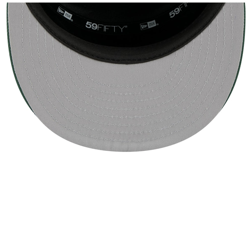 New Era Milwaukee Bucks 2025 NBA Tip Off Split Panel 59FIFTY Fitted Hat White/Hunter Green