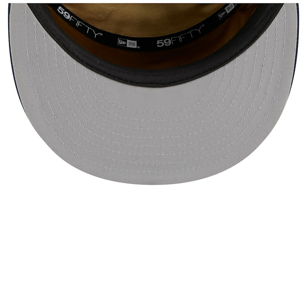 New Era New Orleans Pelicans 2025 NBA Tip Off Split Panel 59FIFTY Fitted Hat White/Navy