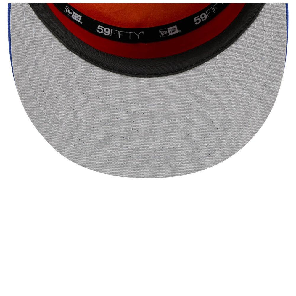 New Era New York Knicks 2025 NBA Tip Off Split Panel 59FIFTY Fitted Hat White/Blue