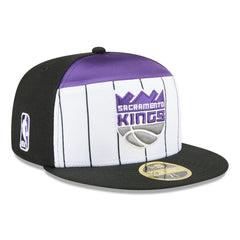 New Era Sacramento Kings 2025 NBA Tip Off Split Panel 59FIFTY Fitted Hat White/Black