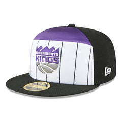 New Era Sacramento Kings 2025 NBA Tip Off Split Panel 59FIFTY Fitted Hat White/Black