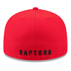 New Era Toronto Raptors 2025 NBA Tip Off Split Panel 59FIFTY Fitted Hat White/Red