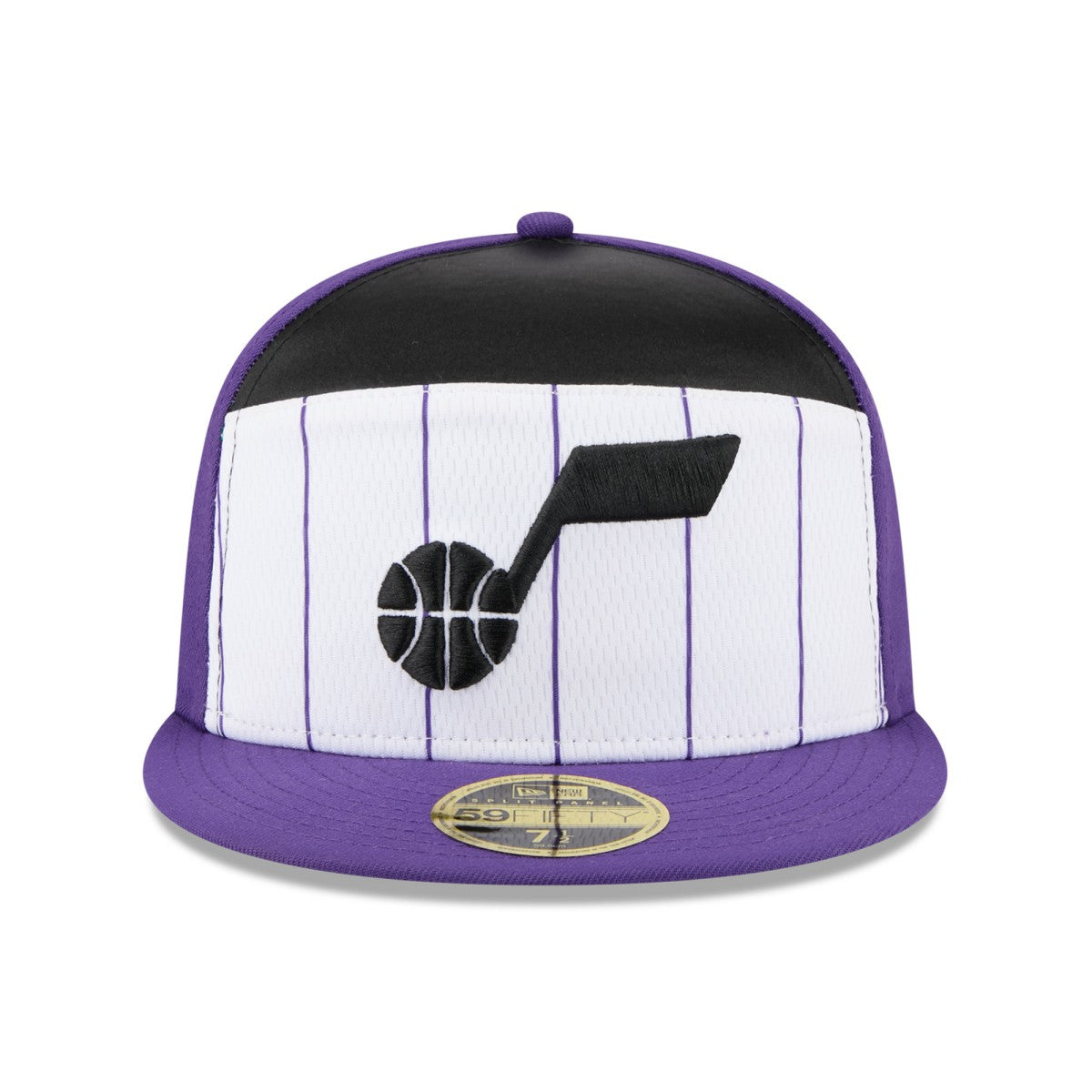 New Era Utah Jazz 2025 NBA Tip Off Split Panel 59FIFTY Fitted Hat White/Purple