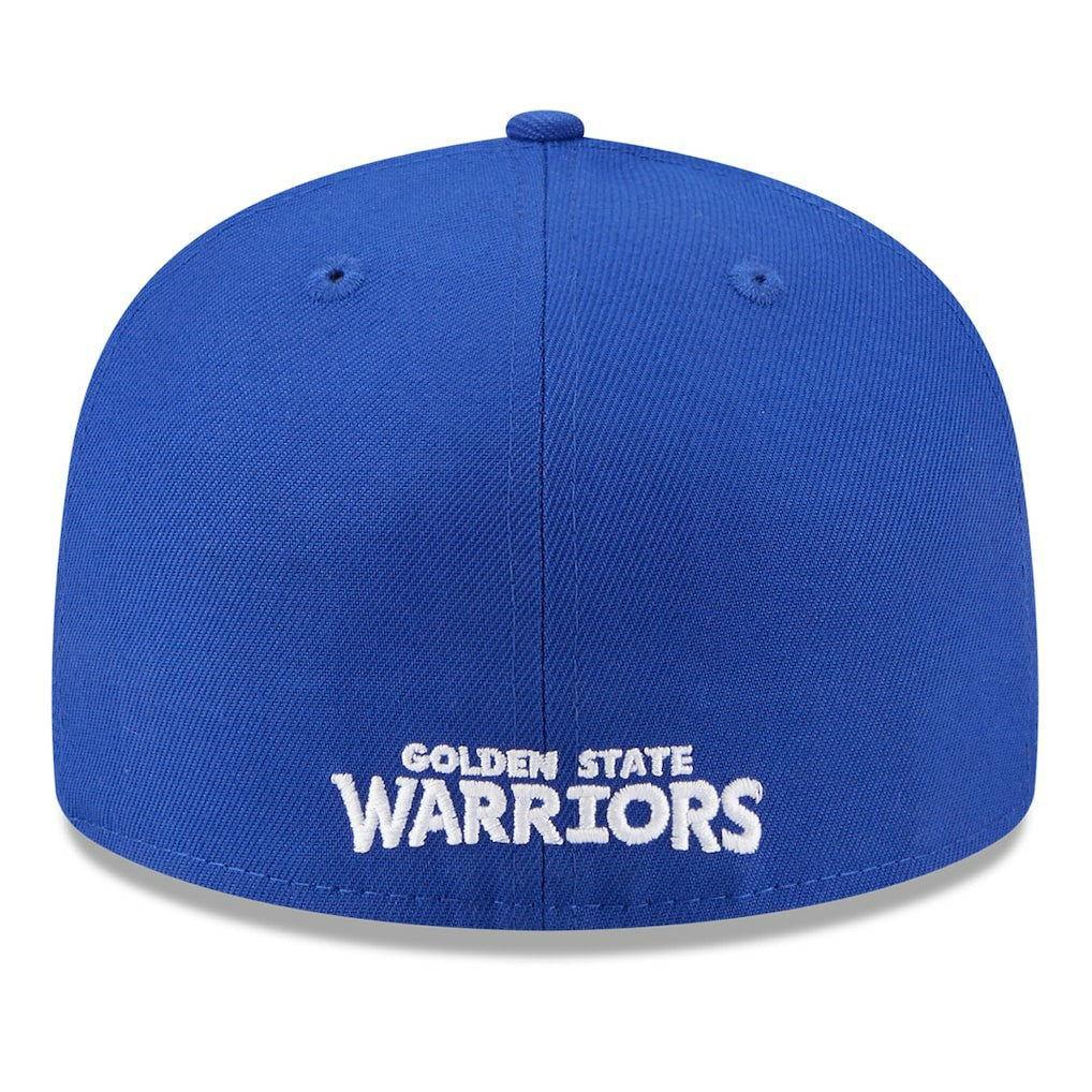 New Era Golden State Warriors 2025 NBA Tip Off Split Panel 59FIFTY Fitted Hat White/Royal