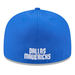 New Era Dallas Mavericks 2025 NBA Tip Off Split Panel 59FIFTY Fitted Hat White/Blue