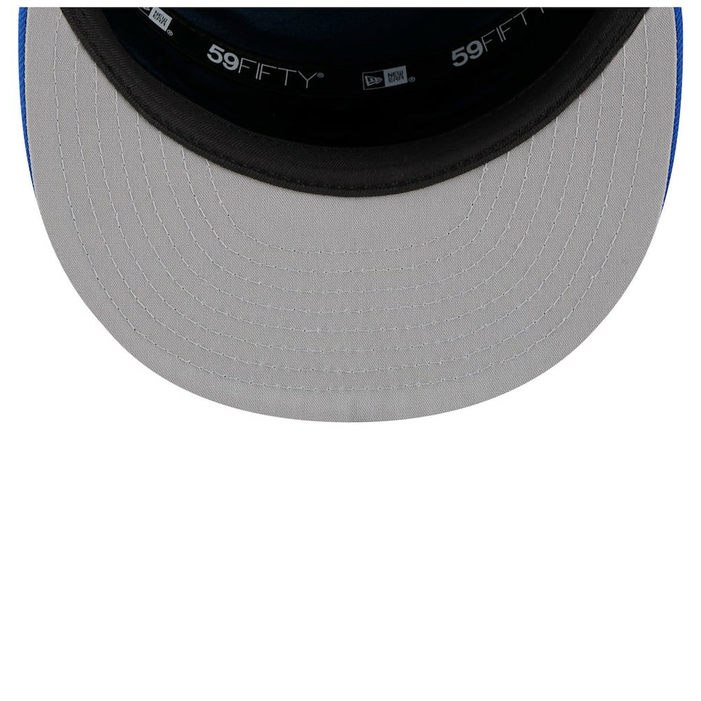 New Era Dallas Mavericks 2025 NBA Tip Off Split Panel 59FIFTY Fitted Hat White/Blue