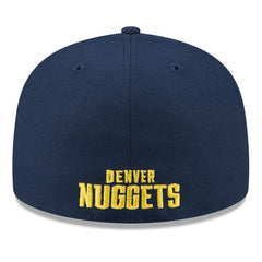 New Era Denver Nuggets 2025 NBA Tip Off Split Panel 59FIFTY Fitted Hat White/Navy