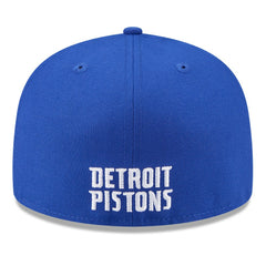 New Era Detroit Pistons 2025 NBA Tip Off Split Panel 59FIFTY Fitted Hat White/Blue