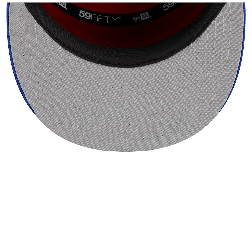 New Era Detroit Pistons 2025 NBA Tip Off Split Panel 59FIFTY Fitted Hat White/Blue
