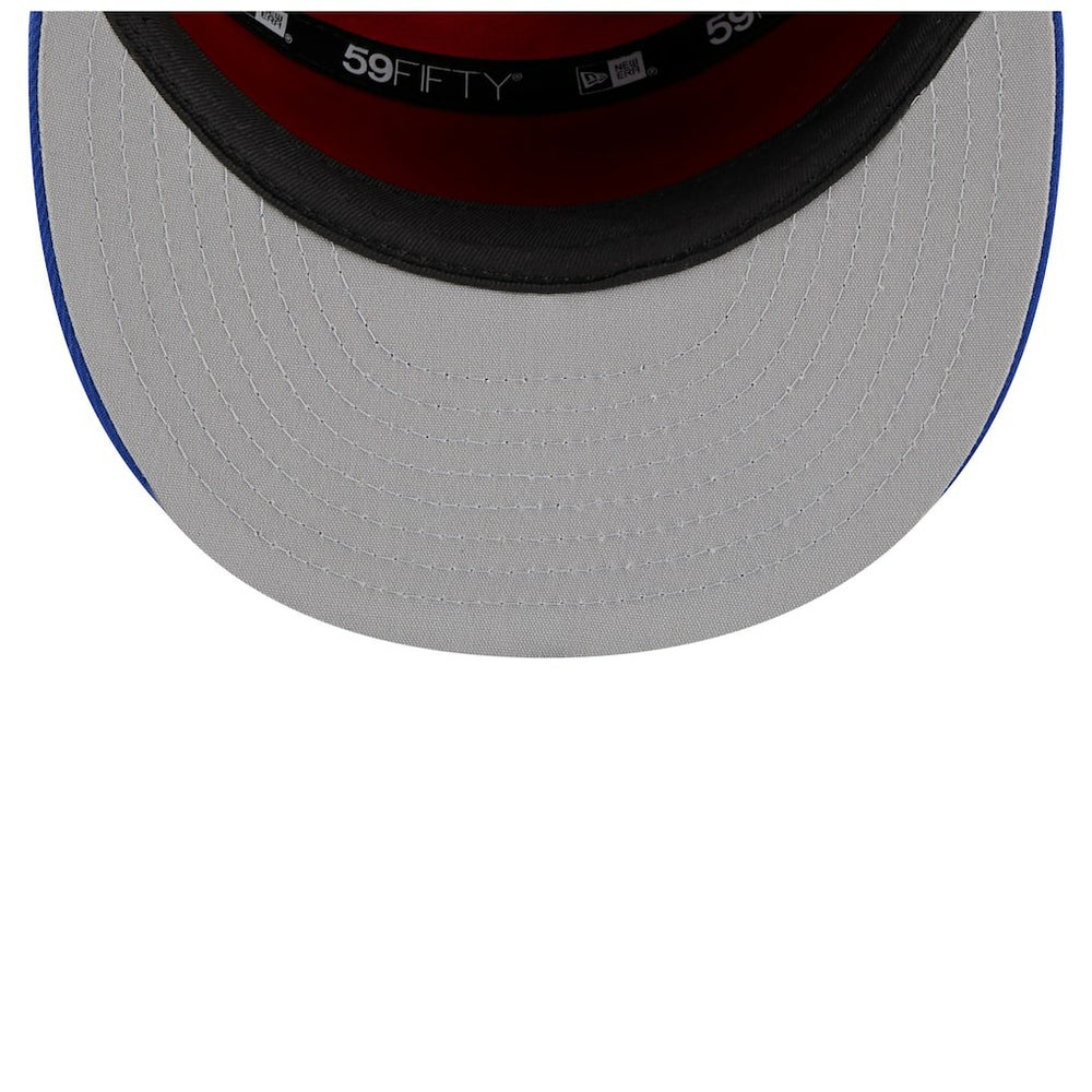 New Era Detroit Pistons 2025 NBA Tip Off Split Panel 59FIFTY Fitted Hat White/Blue