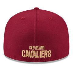 New Era Cleveland Cavaliers 2025 NBA Tip Off Split Panel 59FIFTY Fitted Hat White/Wine