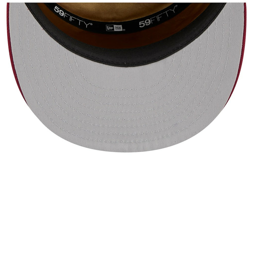 New Era Cleveland Cavaliers 2025 NBA Tip Off Split Panel 59FIFTY Fitted Hat White/Wine