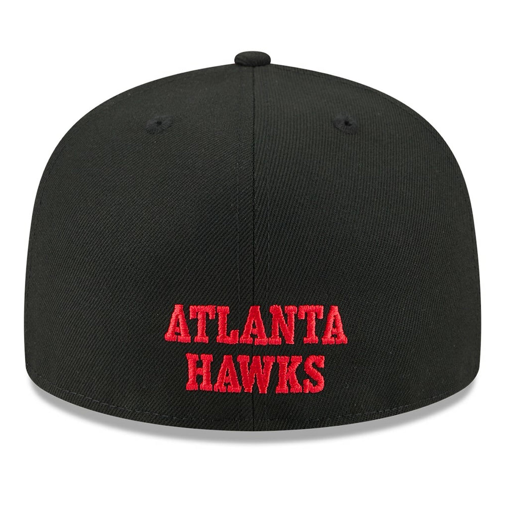 New Era Atlanta Hawks 2025 NBA Tip Off Split Panel 59FIFTY Fitted Hat White/Black