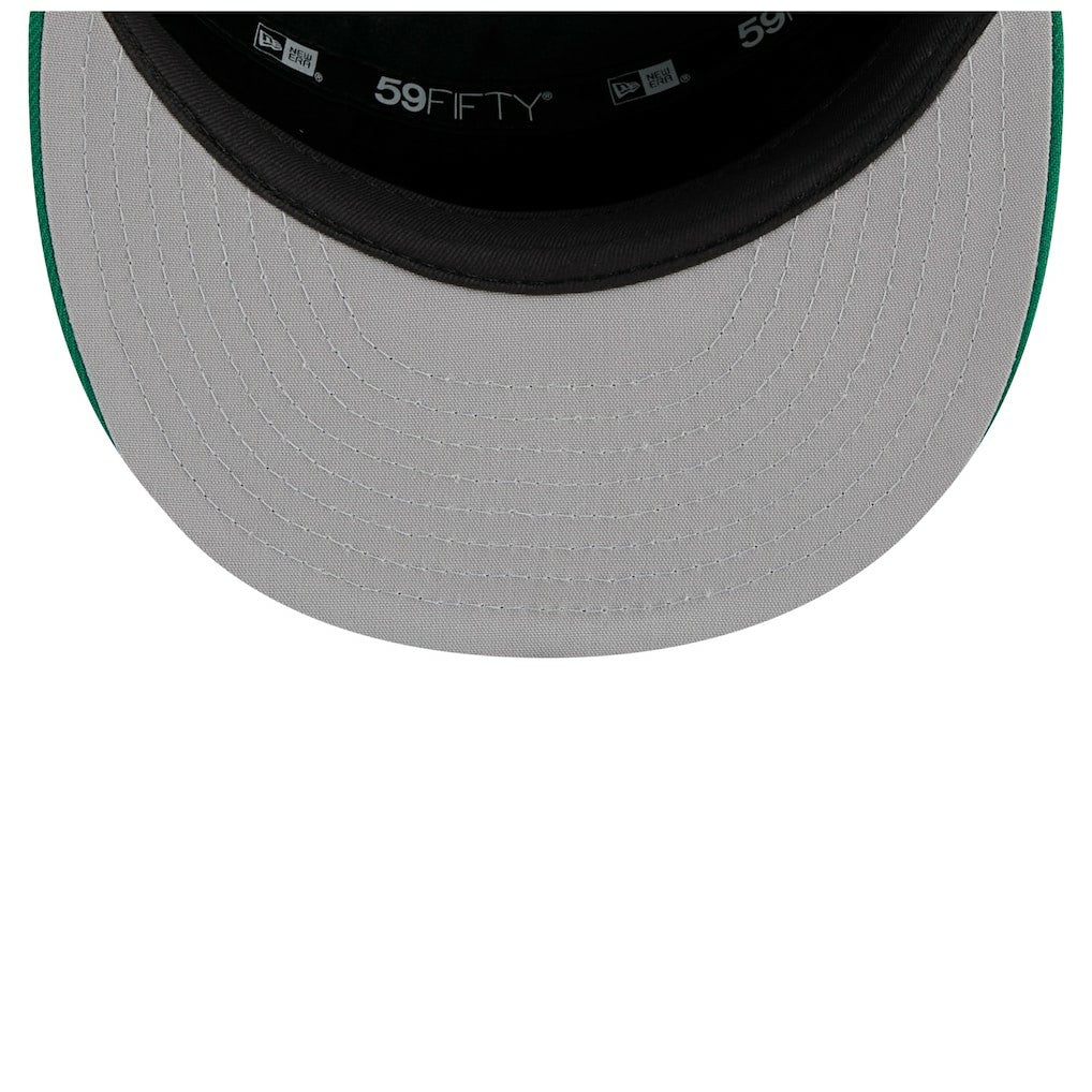 New Era Boston Celtics 2025 NBA Tip Off Split Panel 59FIFTY Fitted Hat White/Kelly Green