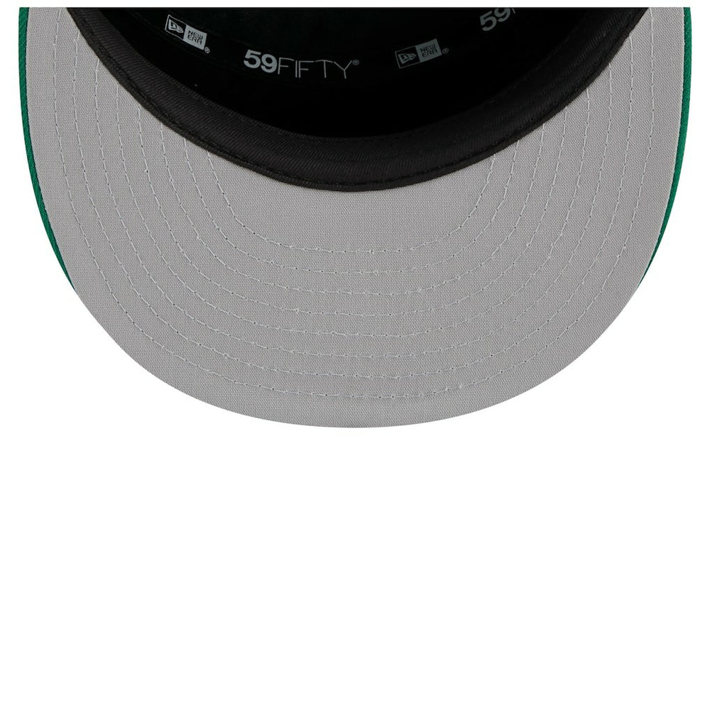 New Era Boston Celtics 2025 NBA Tip Off Split Panel 59FIFTY Fitted Hat White/Kelly Green