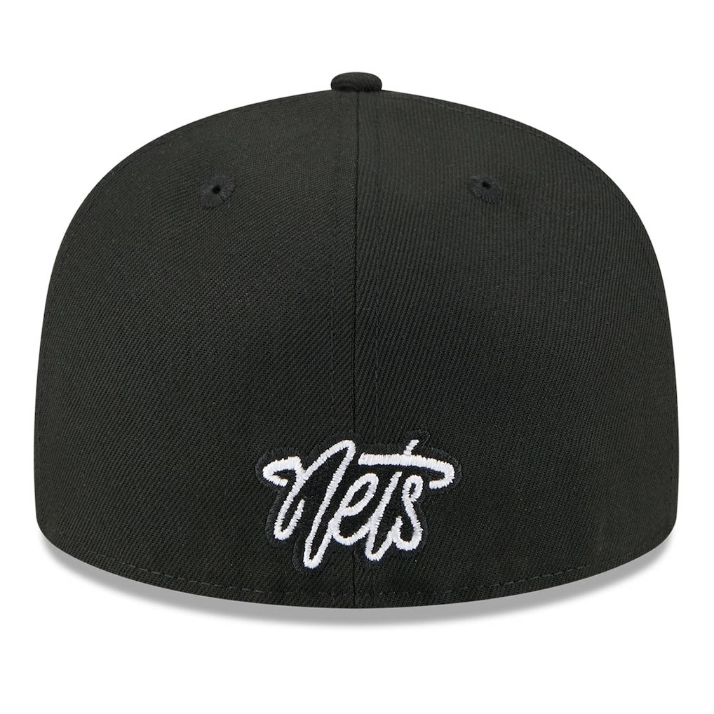 New Era Brooklyn Nets 2025 NBA Tip Off Split Panel 59FIFTY Fitted Hat White/Black