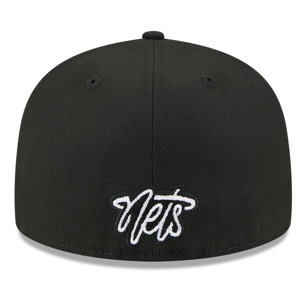 New Era Brooklyn Nets 2025 NBA Tip Off Split Panel 59FIFTY Fitted Hat White/Black