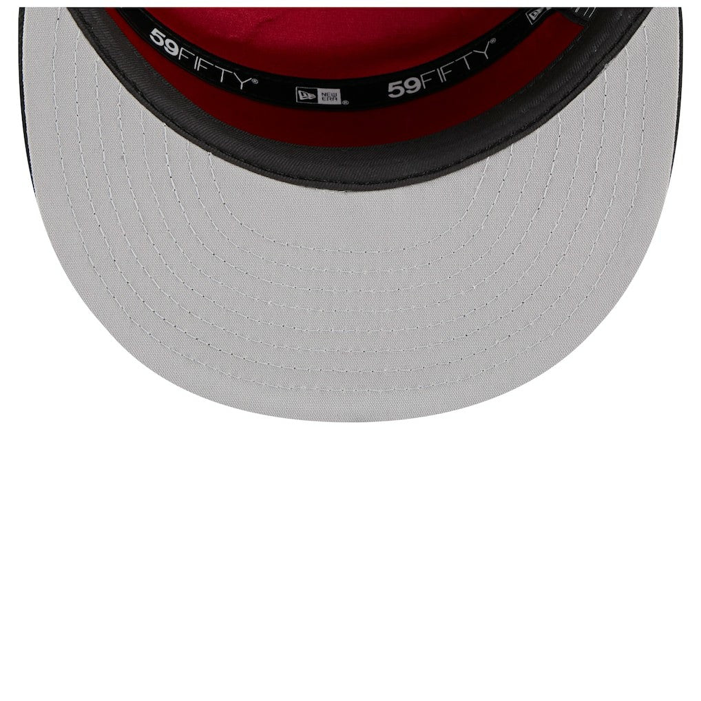 New Era Chicago Bulls 2025 NBA Tip Off Split Panel 59FIFTY Fitted Hat White/Black
