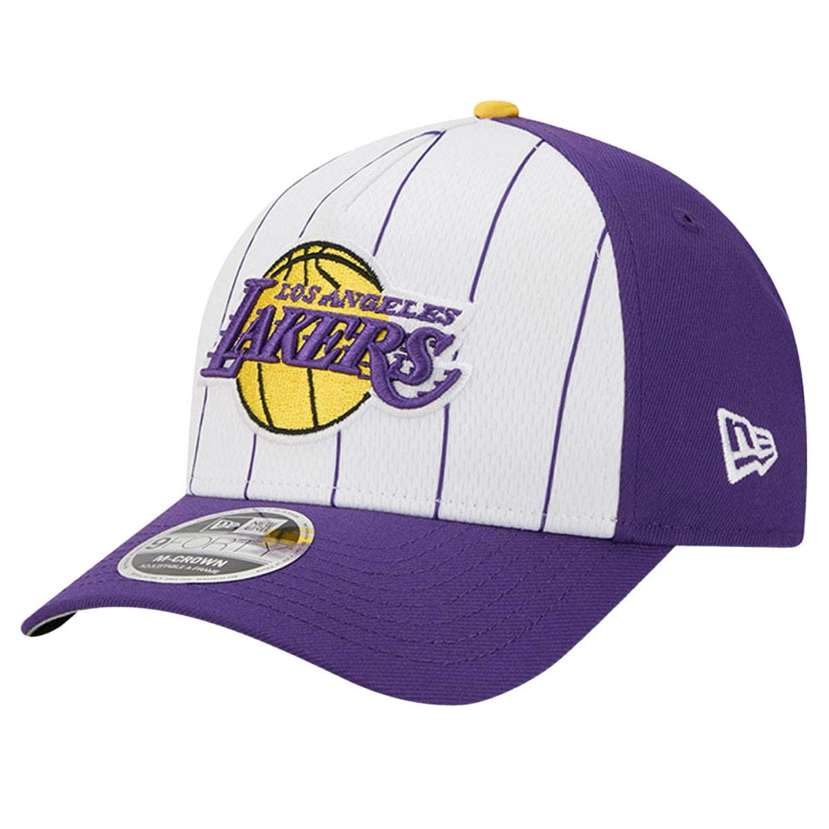 New Era Los Angeles Lakers 2025 NBA Tip Off M-Crown A-Frame 9FORTY Adjustable Hat White/Purple