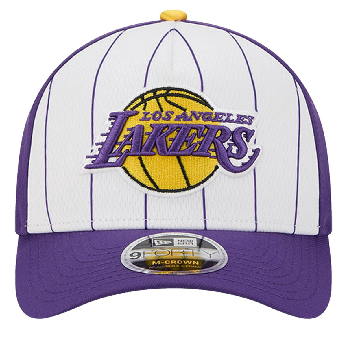 New Era Los Angeles Lakers 2025 NBA Tip Off M-Crown A-Frame 9FORTY Adjustable Hat White/Purple
