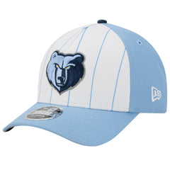 New Era Memphis Grizzlies 2025 NBA Tip Off M-Crown A-Frame 9FORTY Adjustable Hat White/Light Blue
