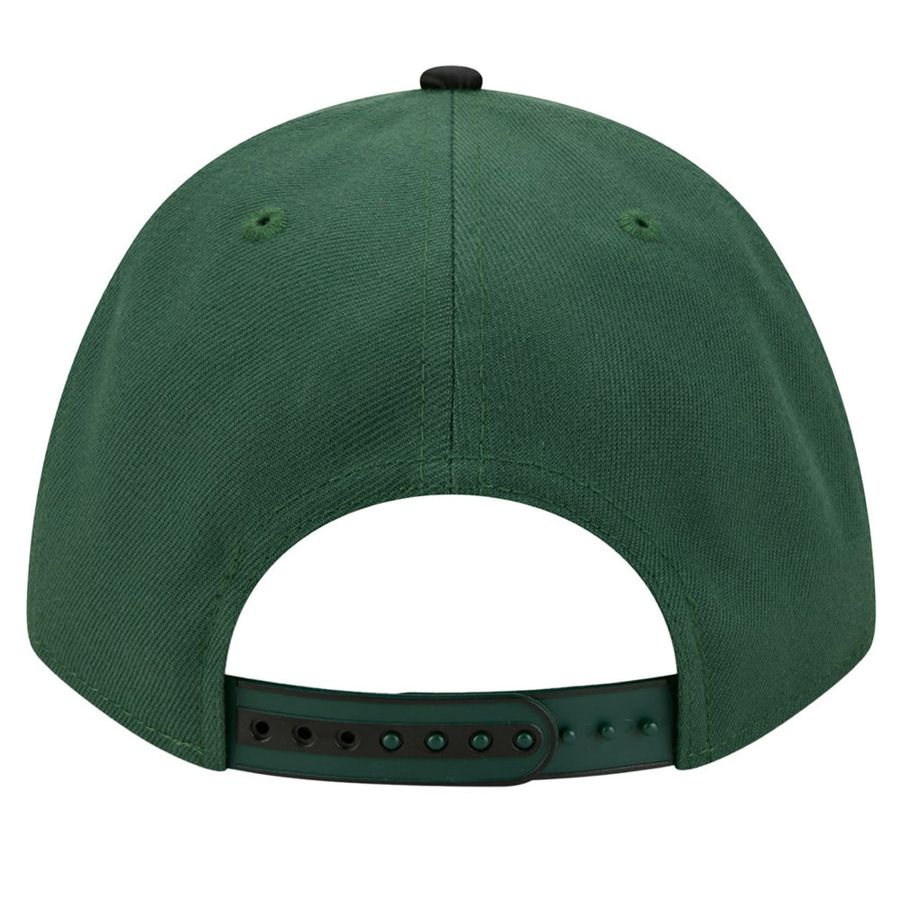 New Era Milwaukee Bucks 2025 NBA Tip Off M-Crown A-Frame 9FORTY Adjustable Hat White/Hunter Green
