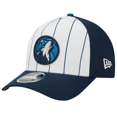 New Era Minnesota Timberwolves 2025 NBA Tip Off M-Crown A-Frame 9FORTY Adjustable Hat White/Navy