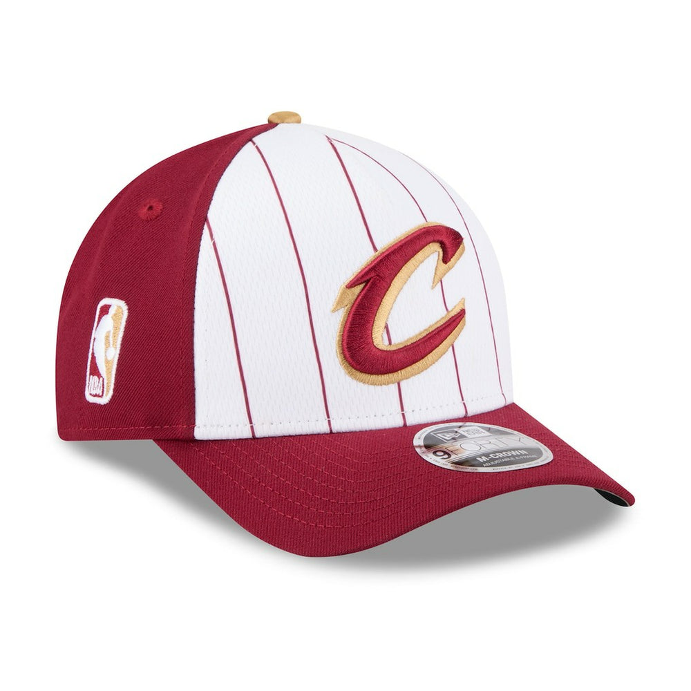 New Era Cleveland Cavaliers 2025 NBA Tip Off M-Crown A-Frame 9FORTY Adjustable Hat White/Wine