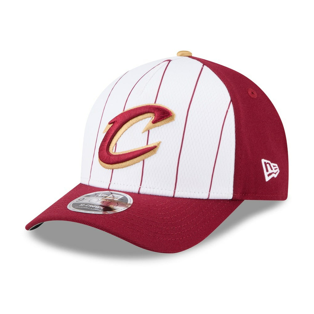 New Era Cleveland Cavaliers 2025 NBA Tip Off M-Crown A-Frame 9FORTY Adjustable Hat White/Wine
